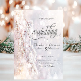 Invitación Winter Wonderland Branches Boda