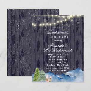 Invitación Winter Wonderland   Bridesmaids Luncheon