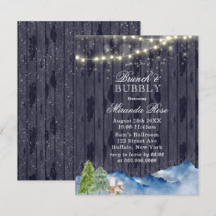 Invitación Winter Wonderland   Brunch & Bubbly Invita
