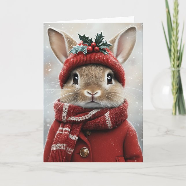 Invitación Winter Wonderland Bunny (Anverso)