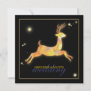 Invitación Winter Wonderland Caribou Boda