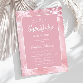 Invitación Winter Wonderland Chica Baby Shower