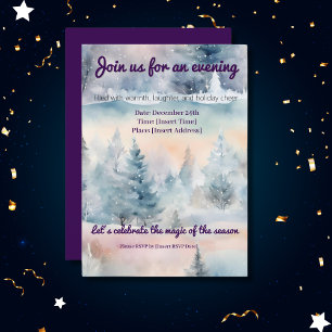 Invitación Winter wonderland -festivo