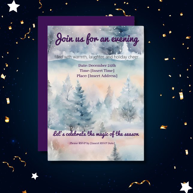 Invitación Winter wonderland -festivo (Subido por el creador)