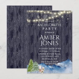 Invitación Winter Wonderland | Fiesta de Bachelorette Waterco