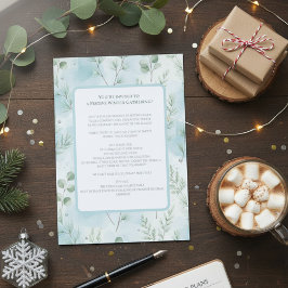 Invitación Winter Wonderland Gathering Invite