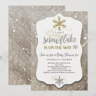 Invitación Winter Wonderland Gender Neutral Baby Shower