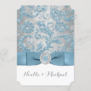 Invitación Winter Wonderland, IMPRESIÓN Crystal Buckle Invita