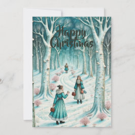 Invitación Winter Wonderland, inspirado por los escandinavos.