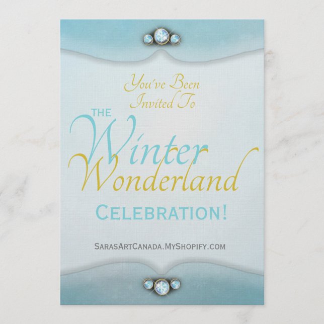 Invitación Winter Wonderland Invitation (Anverso)
