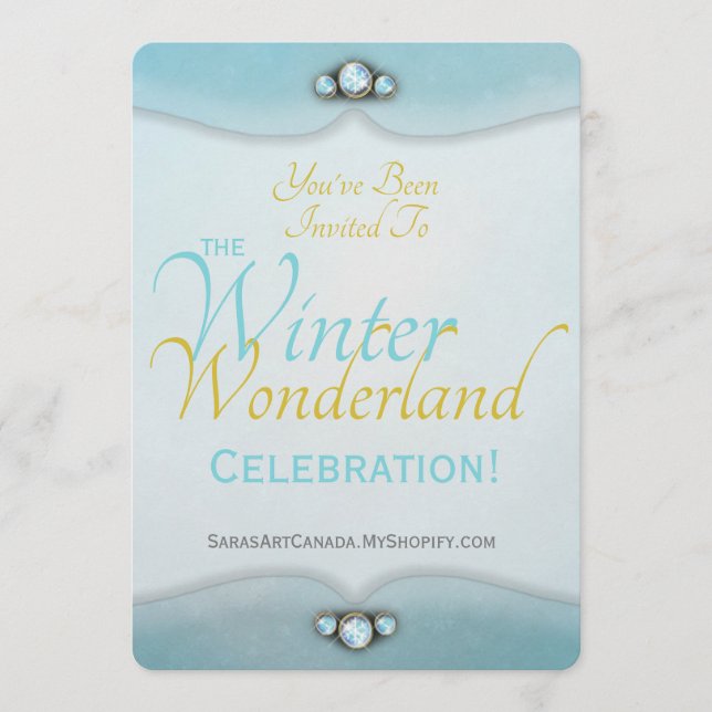 Invitación Winter Wonderland Invitation (Anverso)
