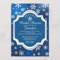 Winter Wonderland Snowflakes Bridal Shower