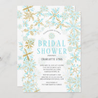 Winter Wonderland Snowflakes Bridal Shower