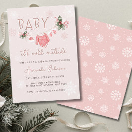 Invitación Winter Wonderland: su frío fuera de Baby Shower