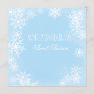 Invitación Winter Wonderland Sweet 16 Fiestas