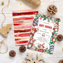 Winter Woodland Animals Baby Shower