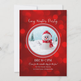 Invitación Winterful Party Invitation – Cozy Festive Design