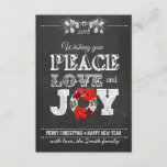Invitación Wishing you peace love and Joy<br><div class="desc">Wishing you peace love and Joy</div>