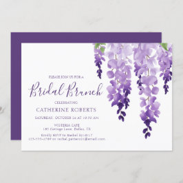 Invitación Wisteria acuarela | Brunch nupcial
