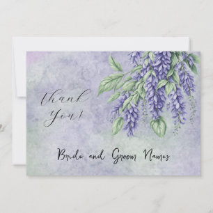 Invitación Wisteria Pintada Añadir Foto Gracias Cartas