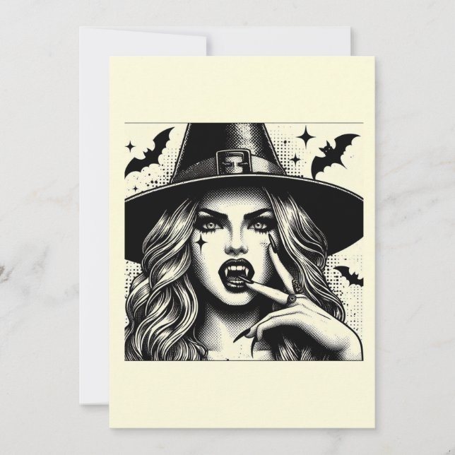 Invitación witch (Anverso)