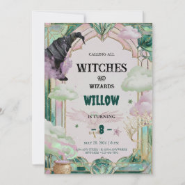 Invitación Witch Musical Birthday Invitation Magical Canva