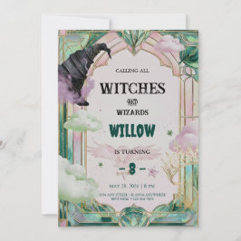 Invitación Witch Musical Birthday Invitation Magical Canva