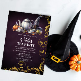 Invitación Witches Tea Fiesta