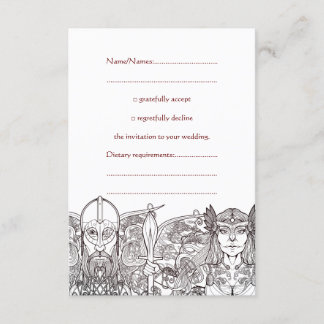 Invitación Woden & Fríge Wedding RSVP