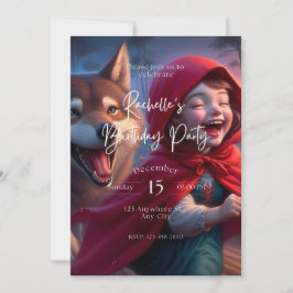 Invitación Wolf Galaxy Stars Cosmic Birday Party