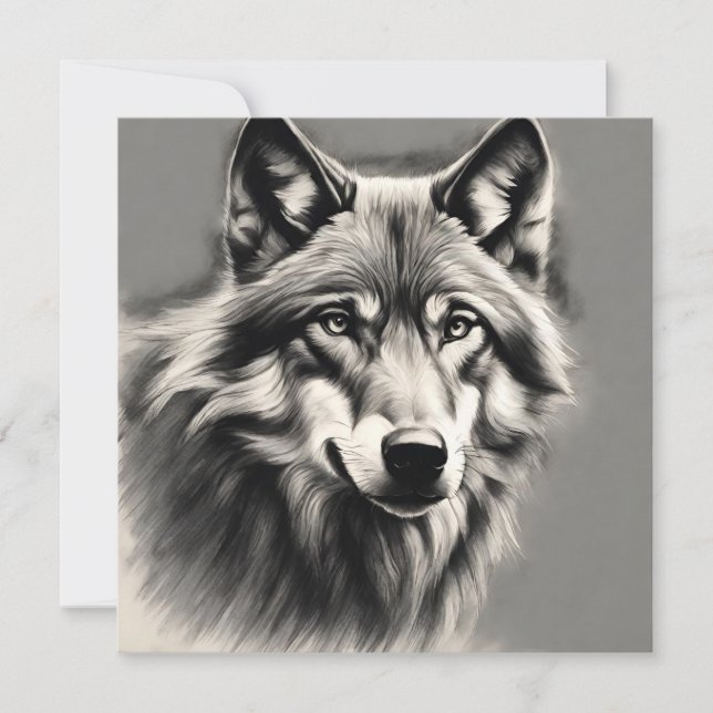 Invitación Wolf Sketch (Anverso)