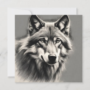 Invitación Wolf Sketch