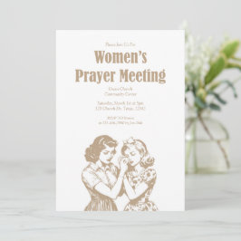 Invitación Women’s Prayer Meeting Church Event Invitation