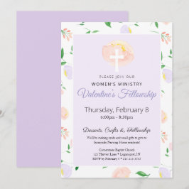 Invitación Women's Ministry Valentine's Fellowship Invitation