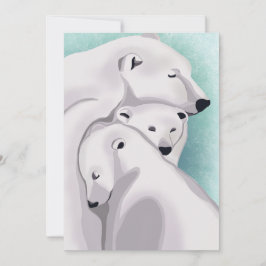 Invitación Wonderland de invierno de tres osos - Feliz Navida