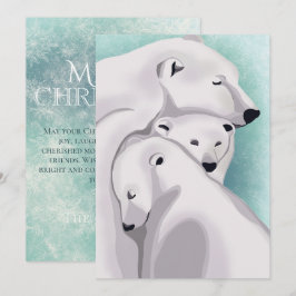 Invitación Wonderland de invierno de tres osos - Feliz Navida