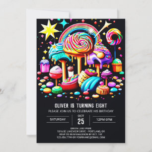 Invitación Wonderland Sweet Birthday