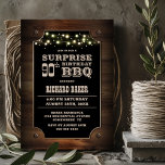 Invitación Wood Surprise 90th Birthday BBQ<br><div class="desc">Invite a sus amigos y seres queridos con esta elegante invitación a la barbacoa de 90 años de madera que incluye un área de texto de personalizable que le permite incluir sin esfuerzo todos los detalles necesarios para su especial celebración sorpresa de cumpleaños para el invitado de honor, incluyendo la...</div>