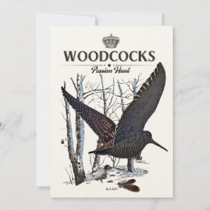 Invitación Woodcocks - Caza de la Pasión