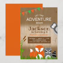 Woodland Adventure Animals | Fiesta de cumpleaños