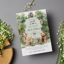 Woodland Adventure Await Forest Baby Shower