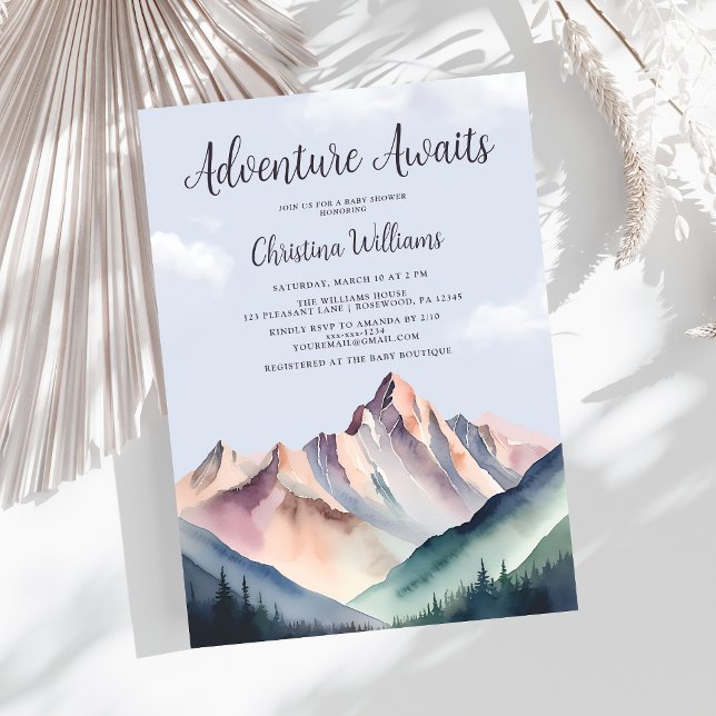 Invitación Woodland Adventure Baby Shower (Subido por el creador)