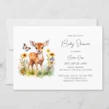 Woodland Animal Deer Baby Shower