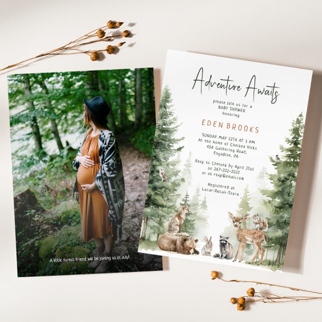 Invitación Woodland Animals Adventure Awath Shower (Subido por el creador)