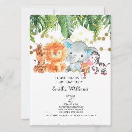 Invitación Woodland Animals Adventure Baby Shower