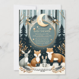 Invitación Woodland Baby Shower