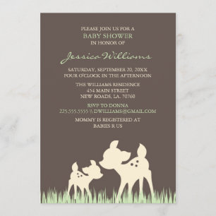 Invitación Woodland Baby Shower