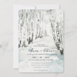 Invitación Woodland | Birch Forest Watercolor