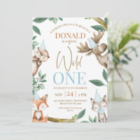 Woodland Blue Wild Un primer cumpleaños