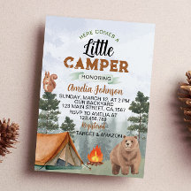 Woodland Camping Mountain Baby Shower